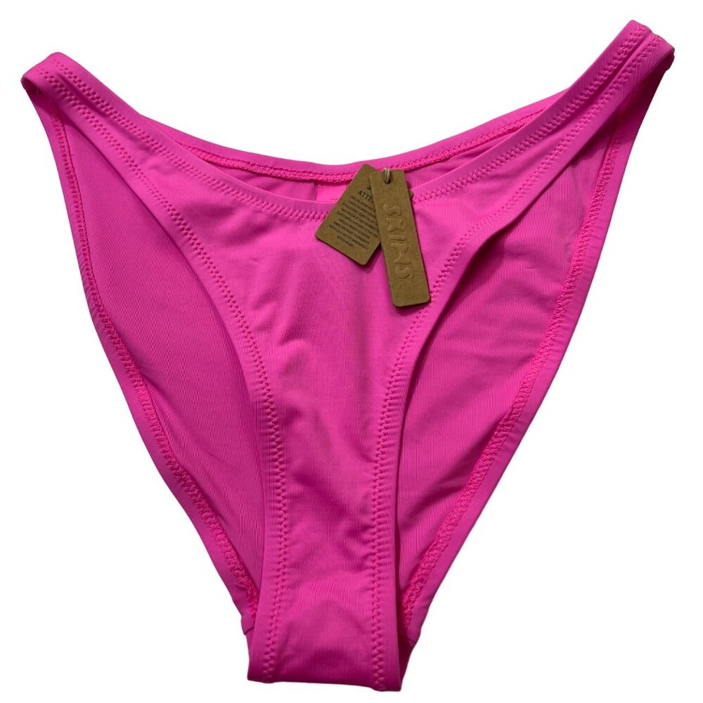 SKIMS Swim Cheeky Tanga Bottoms Taffy Womens Medium